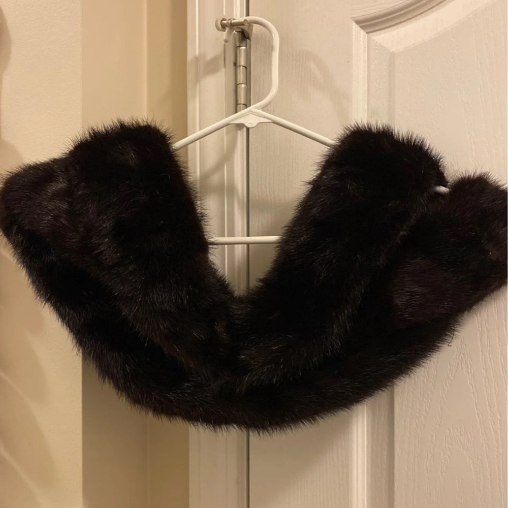 1940s mink with velvet backing